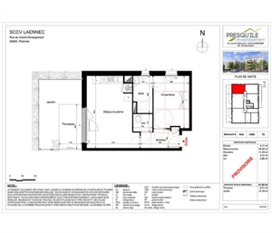t2 à la vente -   56800  PLOERMEL, surface 41 m2 vente t2 - UBI470904431